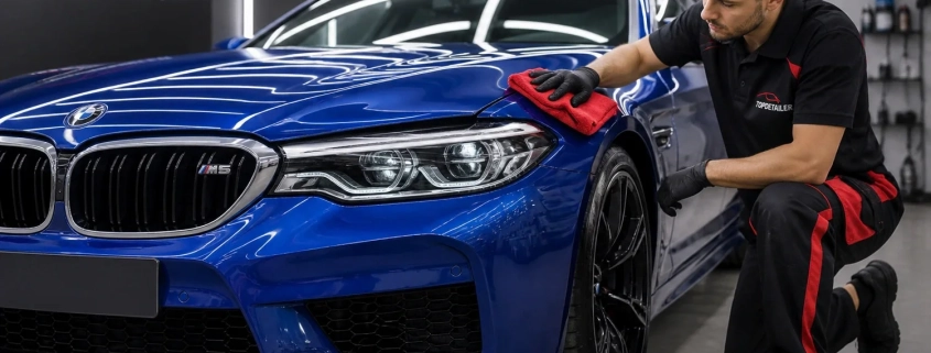 Professionelles BMW M5 Detailing und Premium Fahrzeugaufbereitung bei TopDetailer Freiburg