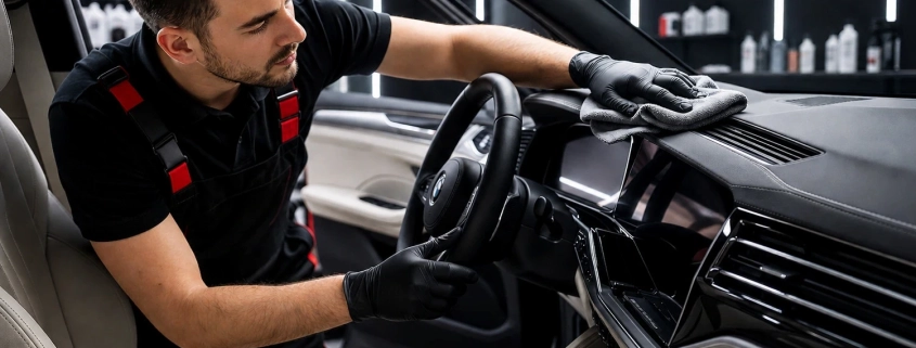 Professionelle Innenraumreinigung eines BMW X7 bei TopDetailer Freiburg