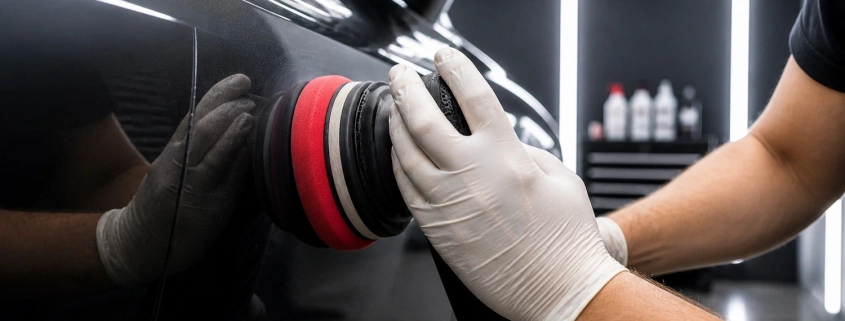 Professionelle Lackpolitur und Lackpflege eines Ford Mustang Oldtimers bei TopDetailer Freiburg
